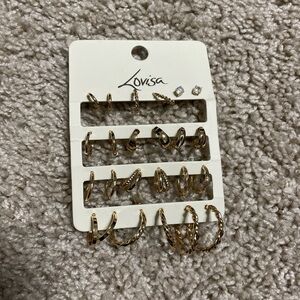 Lovisa Gold Earrings (12 pairs)